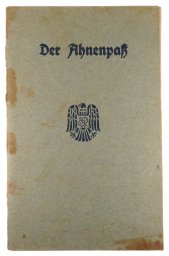 1943 Ahnenpass Ancestors Book of the Aryan lineage