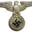 An early NSDAP eagle for headgear of SA stormtroopers or SS before 1935. Alpaca 0