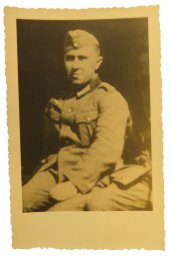 Portrait photo of the German soldier