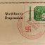 1st day postcard with the special big stamp for Hitler's birthday in 1942 1