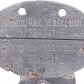 Kriegsmarine ID tag. Baltic Sea Maximilian Walzuch