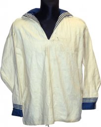 Soviet RKKF- navy white summer shirt for enlisted personnel