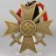 Brass made War Merit Cross KVK2 with swords 1