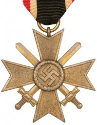 Kriegsverdienstkreuz mit Schwertern 2 Klasse 1939. PKZ 107 Carl Wild