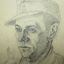 German soldiers trench artwork by Heeres war artist G. Stauch. 10.6.44 year. Original. 1