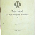 SS Bestandsbuch für Bekleidung und Ausrüstung