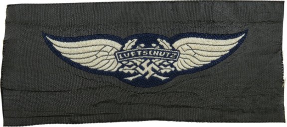 RLB/SHD/LSW 3rd Reich BeVo woven Luftschutz insignia for headgear and uniforms