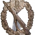 Infanteriesturmabzeichen in Silber. Deumer/ Schickle. Buntmetall