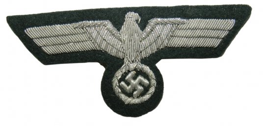 Wehrmacht Breast Eagle, hand embroidered