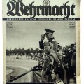 Die Wehrmacht, 16th vol., June 1937 Field Marshal von Blomberg and Duce