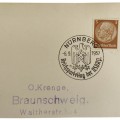 The First day postcard with Reichsparteitag stamp dated 1937