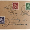 Envelope of the 1st day with marks and stamps for Hitler's birthday in 1944