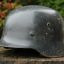 M 35 NS 64 ex DD Wehrmacht Heer, Luftwaffe re-issued steel helmet 3