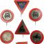 3rd Reich Winterhilfswerk badges series of road signs 0