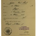 Wehrmacht demobilization certificate. 1 Komp/ I Btl. Inf.Rgt 13, 1935 year