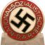 NSDAP party badge M1/105 RZM Hermann Aurich 0