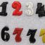 Colored ciphers for German WW2 shoulder boards.10 mm 0