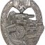 Panzerkampfabzeichen in Silber. Glanzverzinkt. R.K. Rudolf Karneth 0