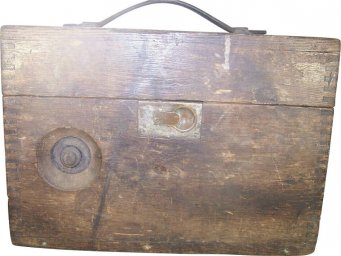 Imperial Russian wooden box for field telephone