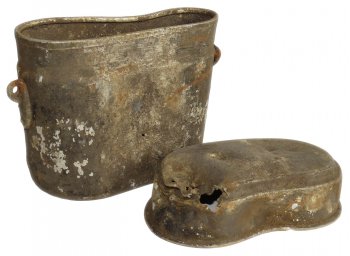 Battle-damaged item from Sworbe peninsula (Estonia)