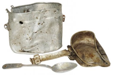 Red Army Mess Kit and Spoon set from Courland pocket