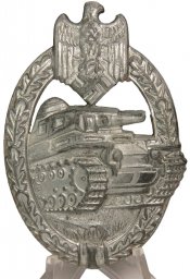 Panzerkampfabzeichen in Silber Rudolf Karneth
