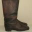 WWII German soldier's brown leather long combat boots for Wehrmacht, Luftwaffe or Waffen SS 1