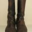 WWII German soldier's brown leather long combat boots for Wehrmacht, Luftwaffe or Waffen SS 4