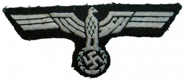 Breast eagle for an officer's. Silk hand embroidery