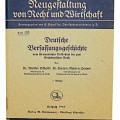 Deutsche Bersassungsgeschichte vom Germanischen Volkstaat bis zum Großdeutschem Reich