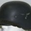 M 40 ET 66 Luftwaffe single decal steel helmet in worn condition 3