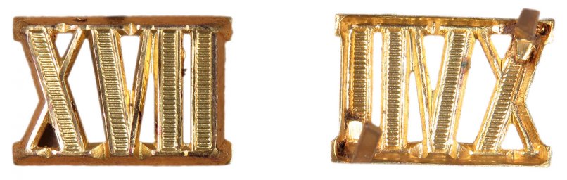 Gold XVII Roman Cypher for Officers
