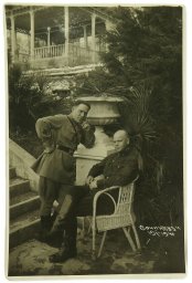 Two political officers - politruks of the Red Army, in the NKVD sanatorium