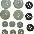 Set of ceramic buttons for SS or Wehrmacht selfpropelled gun tunic.