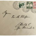 Envelope of the First day with three marks for nazi party day in 1935