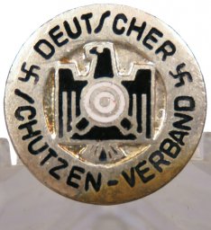 Third Reich Deutscher Schützenverband badge for the Hirschfenger dagger or bayonet