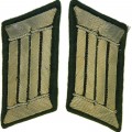 Wehrmacht Heer Pionier, collar tabs for officer with black Waffenfarbe