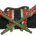 Loop ribbon bar for the cross of war merit with swords, 1939