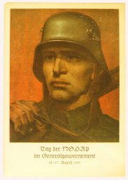 First Day Patriotic Greeting Card: Ein Jahr NSDAP