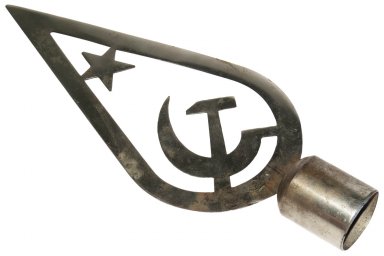 Soviet WW2 pattern metal flag pole top