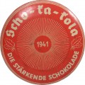 Tin can of Wehrmacht chocolate Scho-ka-Cola. 1941 year. Hildebrandt