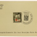 The envelope of the first day, the third Reich Kriegshilfswerk für das DRK