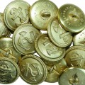 Kriegsmarine buttons, large, gilded aluminum 1940, Set of 14 pcs.