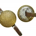 3rd Reich 12 mm Luftwaffe, Wehrmacht Generals or NSDAP gold plated brass button with prongs for viso