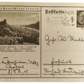 Postcard with special stamp of HJ camp Kurhessenlager dated 1938