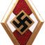HJ member badge in gold - HJ Ehrenzeichen. 30 mm 0