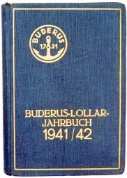 Buderus - Lollar - Jahrbuch 1941 / 42 catalog