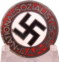 NSDAP member badge  M1/14 RZM - M. Oechsler. Lapel pin type. Magnetic