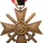 Near mint bronze Kriegsverdienstkreuz 1939 mit Schwertern 0