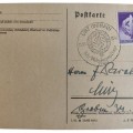 First Day postcard dedicated to the Days of SA defensive competitions in October 1942